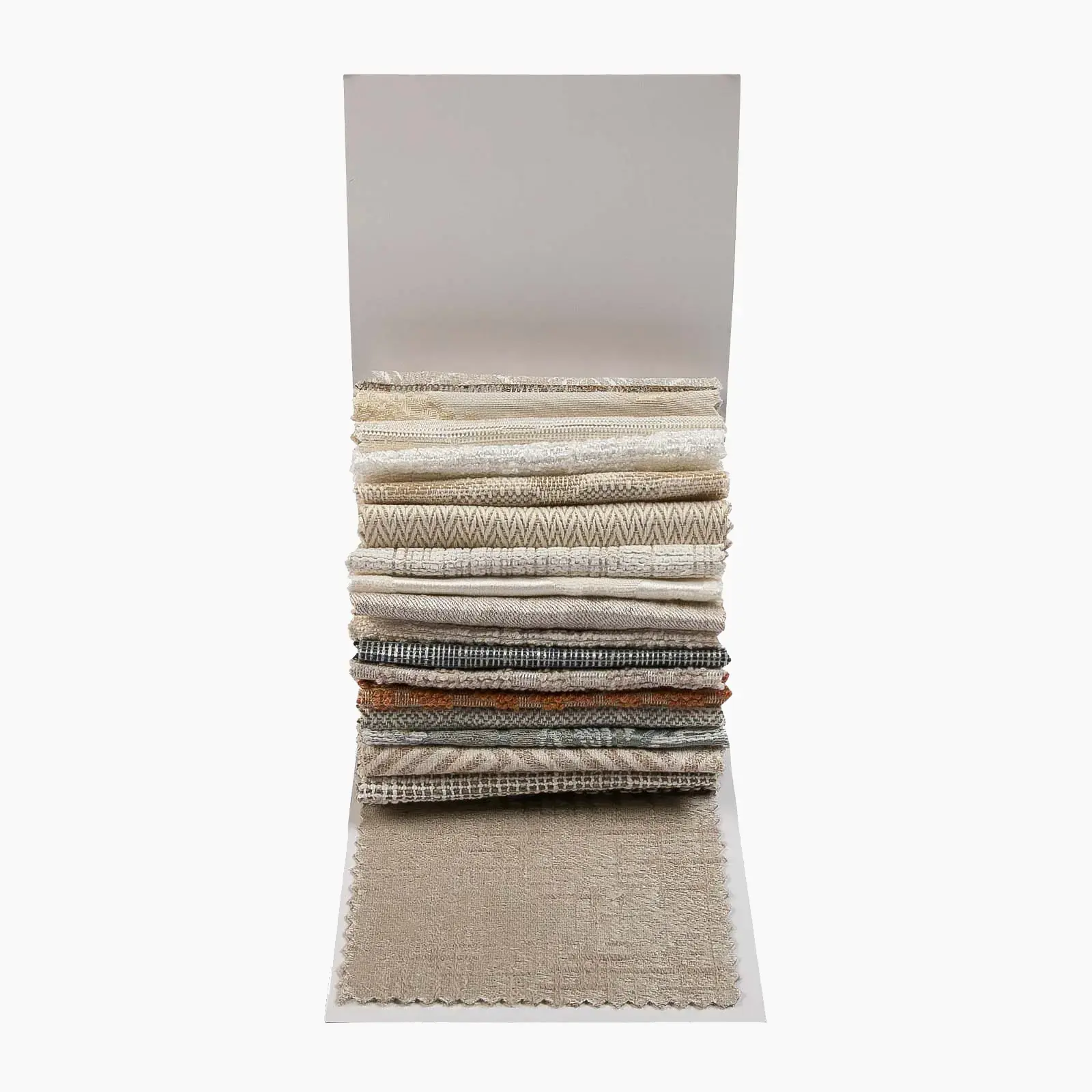 TWOPAGES Lydia Jacquard Cloth Booklet, Curtain & Blind Accessory Textile with 20 Curated Colors