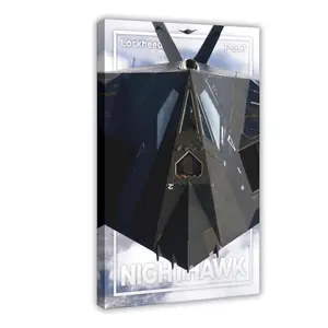 F117 Nighthawk I Canvas Poster Wall Art for Home Bedroom Office Dorm Room Decor