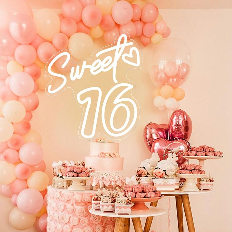 Mis 15 Quinceanera Neon Sign, Suitable for Wall Decoration, Bedroom LED Neon Sign, Suitable for Adult Ceremony, Christmas, Birthday Party, A Unique Gift for Lover, 5V Power Adapter, 15.4 * 11.4 inches (White).