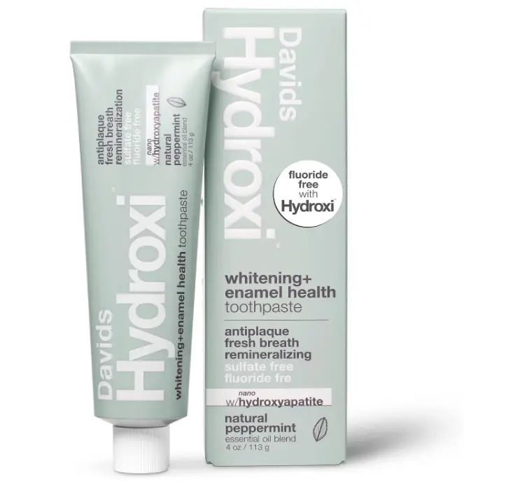 Davids Nano Hydroxyapatite Whitening Enamel Health SLS Free Peppermint 4oz