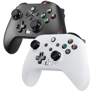 9.8Ft Wired Gaming Controller 2Pack,PC Game Controller Joystick with Dual-Vibration Turbo and Trigger Buttons for Windows PC/ Steam/ Android TV Box