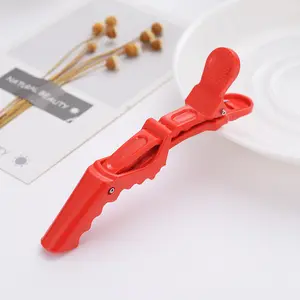 AISI HAIR 1Pcs Professional Anti-Slip Crocodile Clip - Salon Styling Hair Clip for Thick & Long Hair - Dyeing & Hair Care Partitioning Clip Duck Bill Hair Clips White Claw Clip