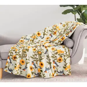 Berkshire 60x70 Printed Plush Bird Throw birthday celebration