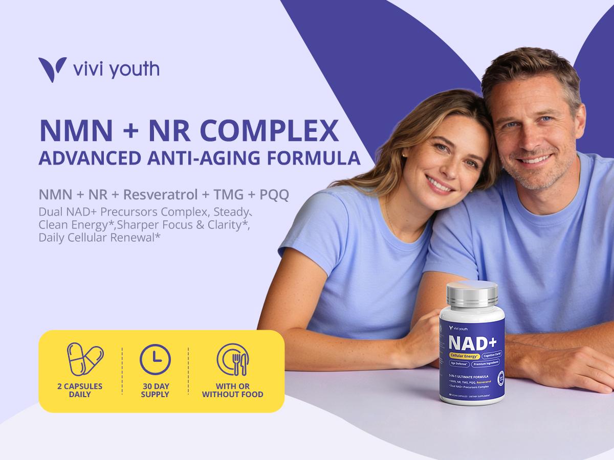 NAD+ Supplement for Women & Men – Multi-Pathway NAD Booster for Energy, Focus & Metabolic Health – with NMN, NR, Resveratrol, PQQ & Betaine