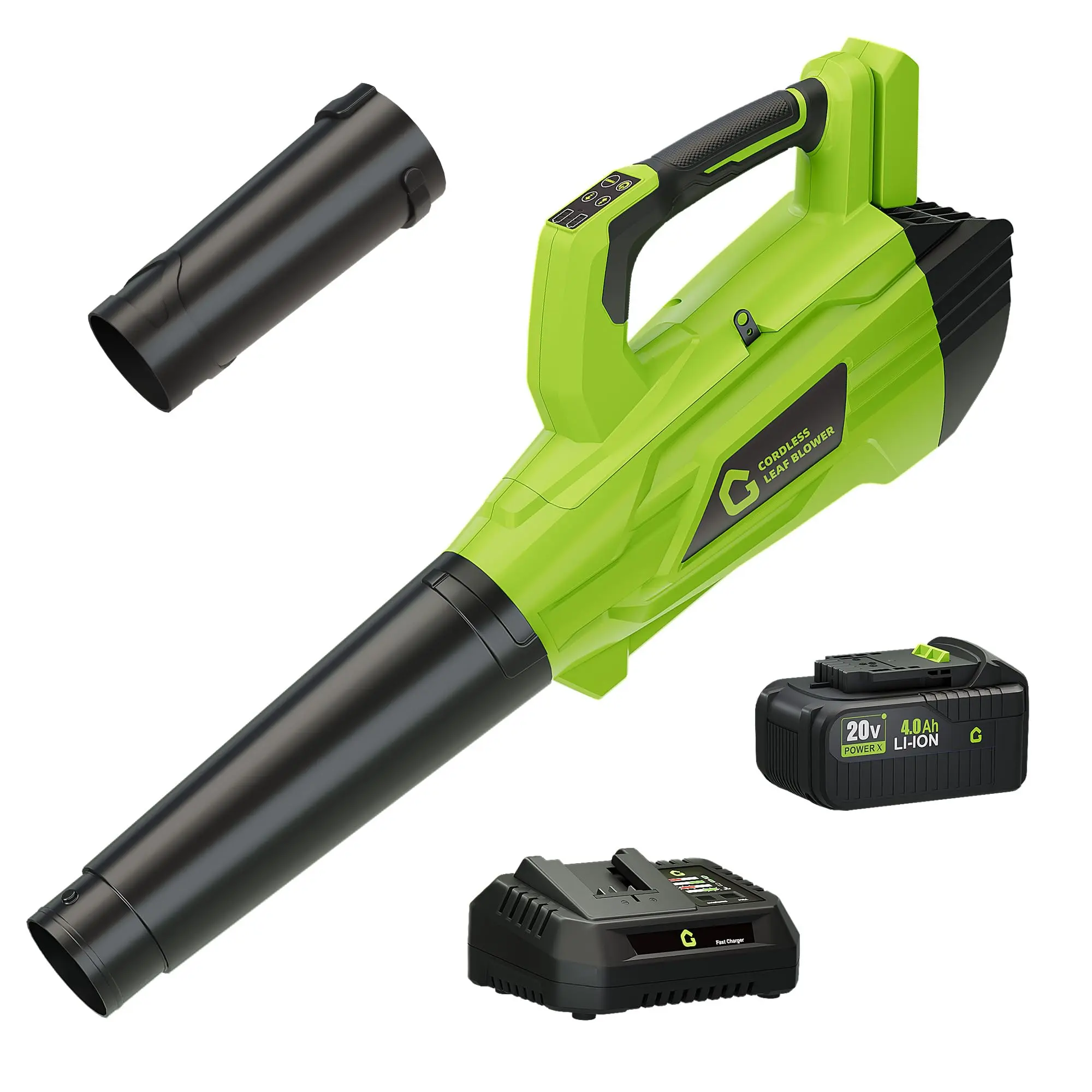 Garvee Electric Leaf Blower with Battery and Charger, Cordless Leaf Blower with 700CFM & 250MPH, 20V Handheld Battery Leaf Blowers for Lawn Care, Leaves Cleaning, Dust Blowing