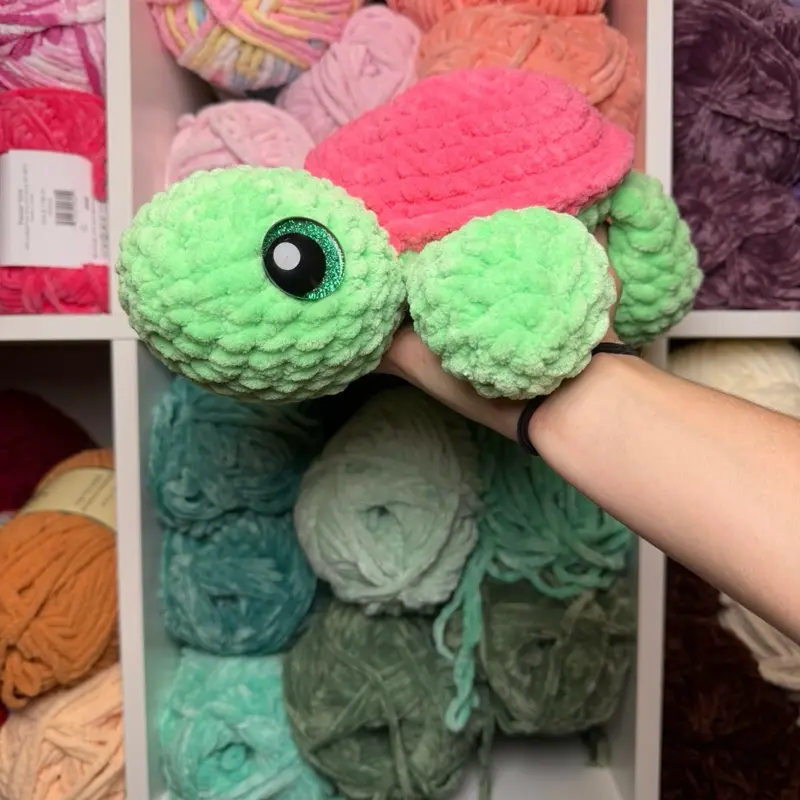Handmade Crochet Jumbo Turtle