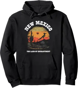 New Mexico Land Of Enchantment Roadrunner Desert Vintage Pullover Hoodie - Hufsakha Shop 27B0DWXQ5MS7