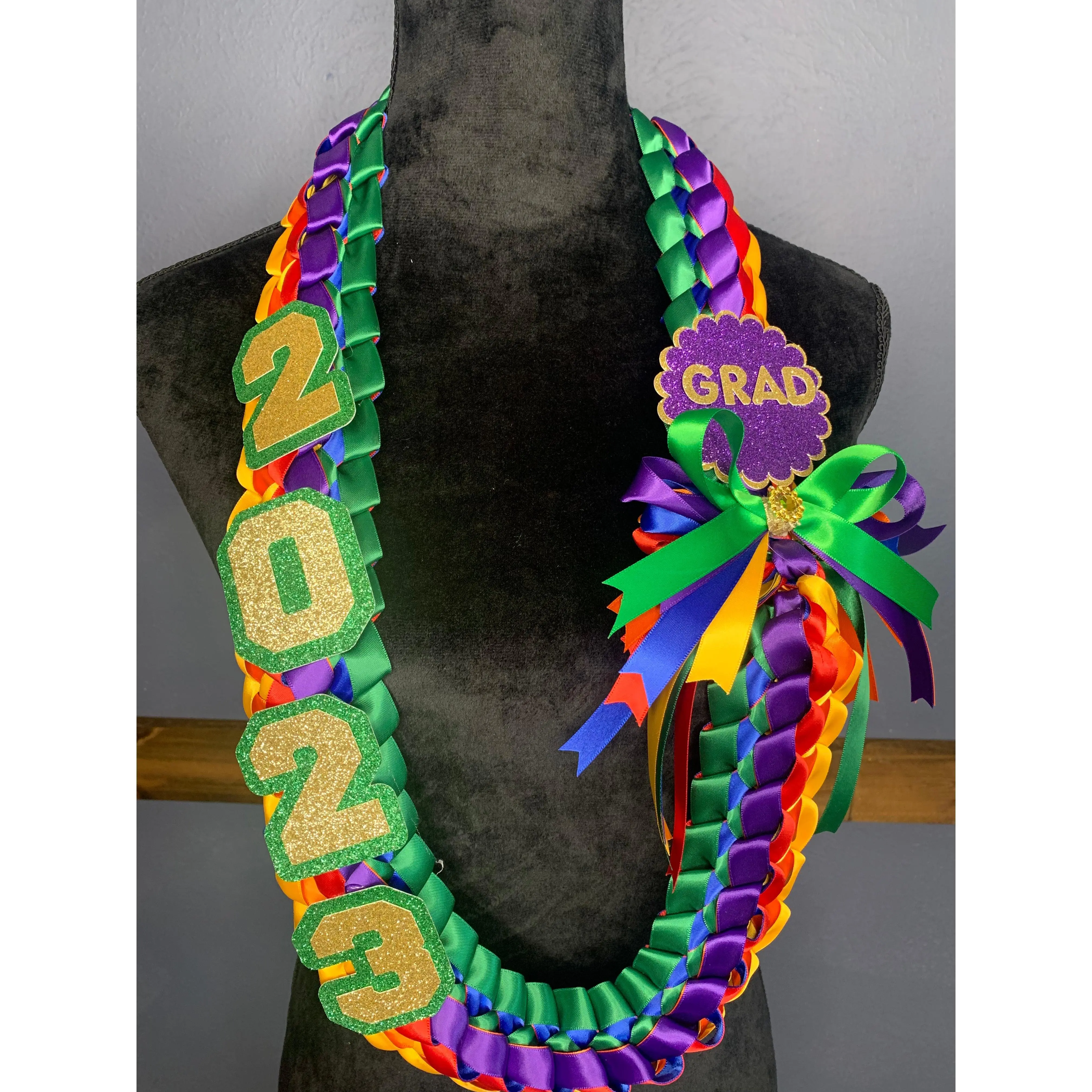 Graduation Lei Double Braided (6 color)