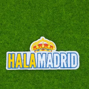 HALA MADRID FUTBOL SOCCER EMBROIDERED 4.5" IRON-ON PATCH