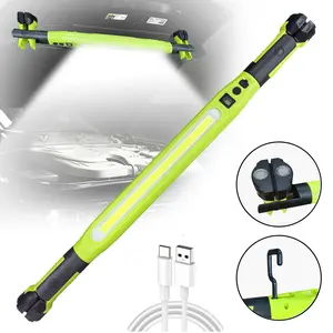 LED Rechargeable USB Work Light Super Bright with Magnetic Base and Hook, 3 Light Modes for Car Maintenance, Essential Automotive Repair Tool