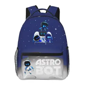 Astro Bot Backpack astrobot Large Capacity Laptop Backpack astro bot toy Lightweight Casual School Daypack, Unisex Book Bag for Teens Boys & Girls