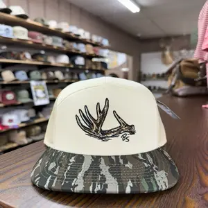 Antler Shed 7 Panel Hat - Cream/Realtree Original