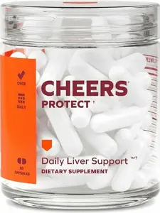 Daily Liver Supplement for Drinkers with L-Cysteine and DHM Increase Glutathione Levels 30 Doses Cysteine Dihydromyricetin Milk Thistle Prickly Pear B-Vitamins and Ginger for Liver Health and Support Capsules