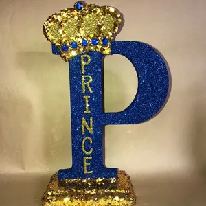 Sparkling 11” tall freestanding royal themed centerpieces Sculpture