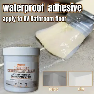 Doeyvose RV Sealant Polyurethane Waterproof Coating, Transparent Fast-Drying Formula, Invisible Effect, Easy Application Brush Included