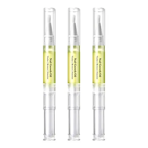 Unisex Organic Olive & Avocado Cosmetic Grease-Free Botanical Oil Pen - Nourishing Lightweight Oils + Vitamins Formula, Deep Moisture for Soft Nails, Lavender Fragrance Cuticle Care, Nail Care Manicure Prep
