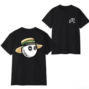 Malbon Golf Vintage Bucket Character T Shirt, Trendy Funny Golf Graphic T-Shirt Cartoon Golf Ball Hat Tee for Men Women Golf Lovers Gift Idea Sports Fans Casual Outfit Streetwear Fun Cute Design Comfortable Everyday Wear Playful Relaxed Happy Vibe