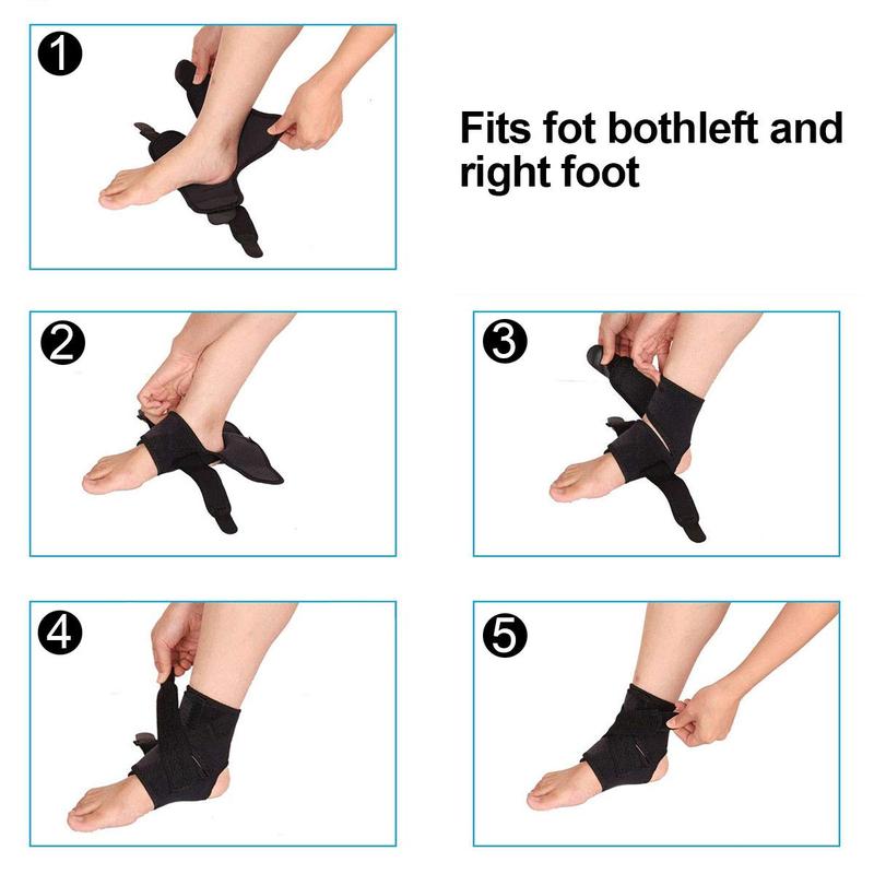 Ankle Brace Support for Men and Women - Compression Support for Sprained Ankle - Open Heel Foot Adjustable Straps for Recovery - Achilles Tendon Support Stabilizing Bandage 4 Pack