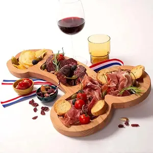 16" Extra-Large Solid Wood Charcuterie Board| Rustic Cheese & Meat Platter for Dinner Parties, Holiday Entertaining & Wine Nights| Perfect Gift for Hosts, Foodie Friends & New Homeowners (Housewarming