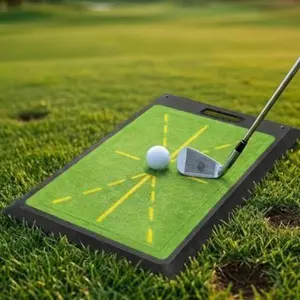 GARENT Golf Trace Strike Pad - Durable Rubber Base Hitting Mat for Indoor Outdoor Practice - Instant Feedback for Swing Detection - Portable Golf Training Mat for Men & Beginners