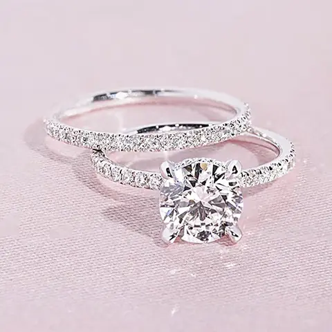 Elegant Rhinestone Decorated Ring, Elegant Fashion Rings, Engagement Ring Set, Fashion Accessories for Women, Trendy All-match & Exquisite Engagement Wedding Promise Ring for Birthday Gift, Bridal Engagement Jewelry