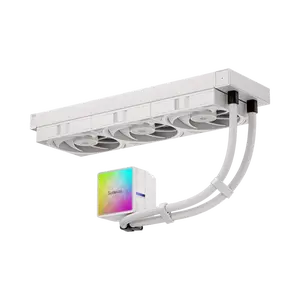 Sudokoo NEXAURA 360 WHITE CPU Cooler with ARGB Diamond Glow & Adjustable Speed 2500-3600 RPM for Intel & AMD