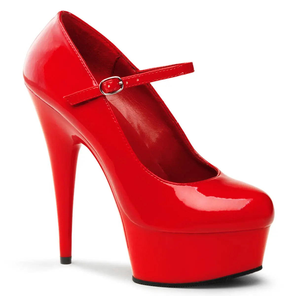 Pleaser Delight-687 Women's High Heel Platform Stiletto Dress Pumps, Red Pointed-Heel Party Footwear, All-Season Stylish Classy Shoes, Platform Stiletto Heels, Dress Pumps Shoes