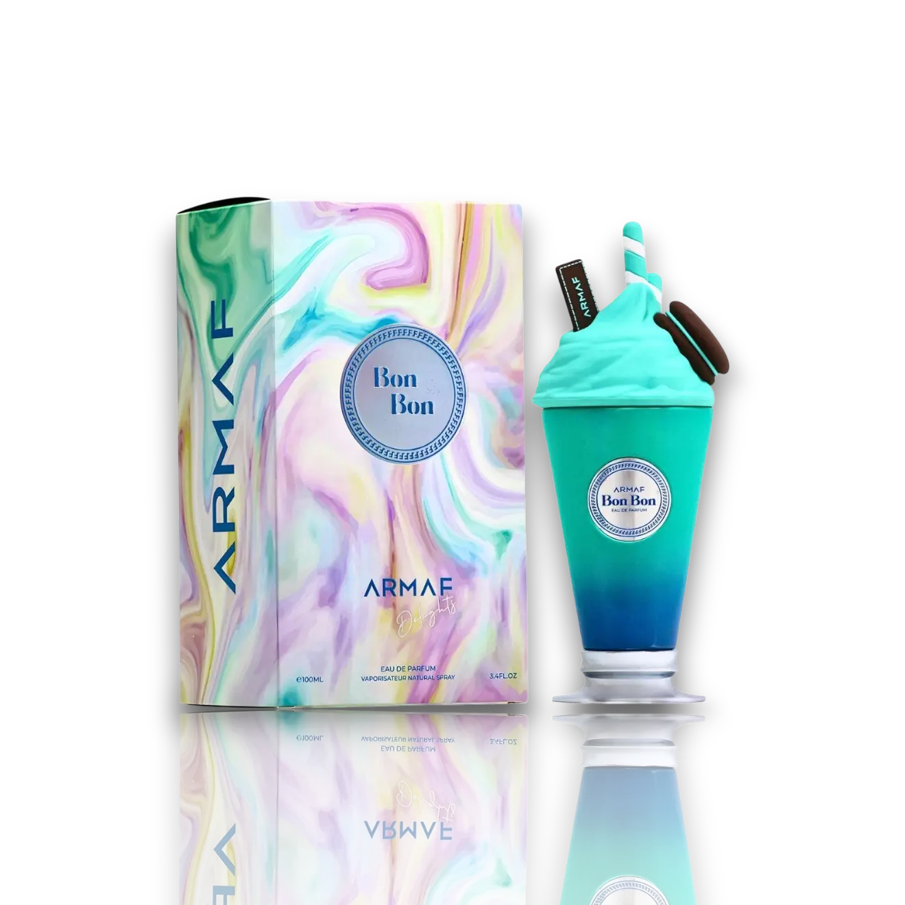 Armaf | Delights | Bon Bon | Unisex Fragrance | 100 ML 3.4 OZ | Eau De Parfum | Mandarin - Bergamot & Granny Smith Apple
