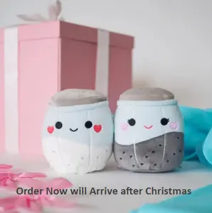 Squishmallows Valentine’s Day Salt & Pepper  5-inch 2-Pack - Yin & Yang, Perfect Companion, Time-limited