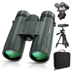 14x45 Binoculars for Adults High Powered,Professional HD Binoculars for Bird Watching,Hunting,with Aluminum Alloy Phone Adapter,Tripod,Waterproof & Fog Proof,Large View for Travel,Hiking,Concert