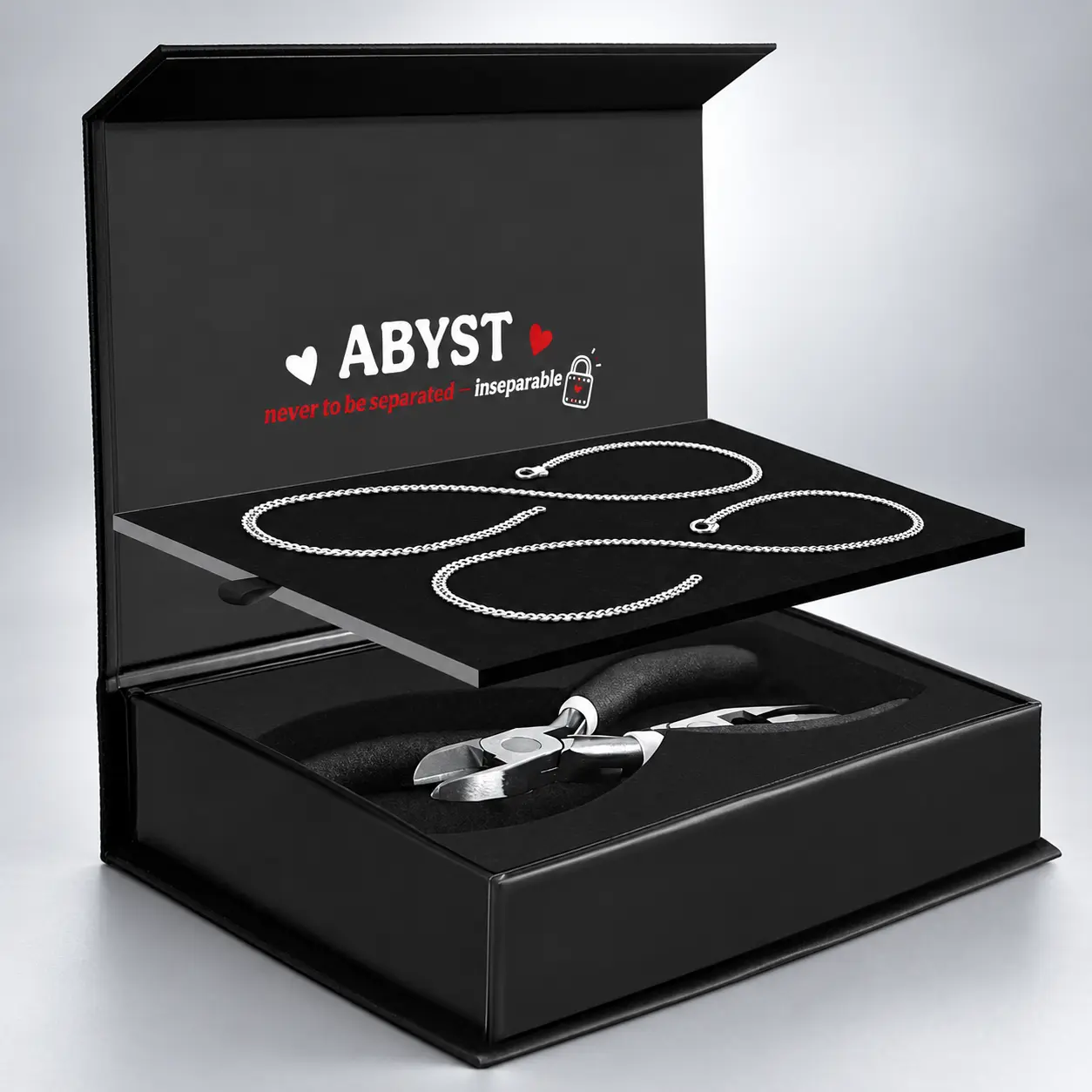 Unisex Bracelet Set for Couples, Adjustable Chain Bracelets with Locking Connectors, DIY Date Night Jewelry Gift for Anniversaries, Birthdays and Special Occasions