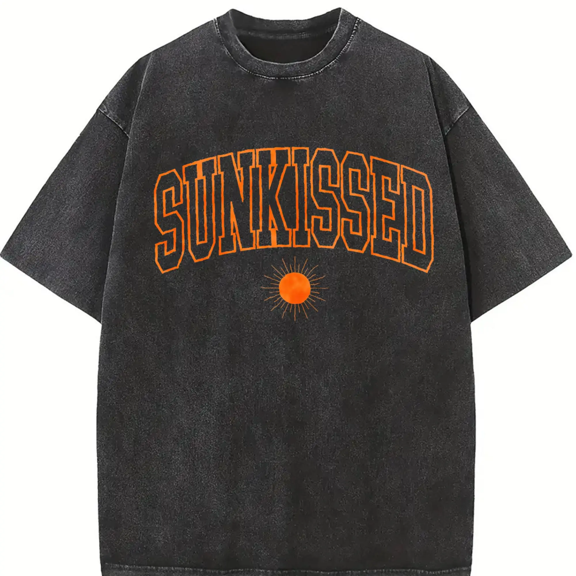 Sunkissed Embroidered Shirt, Spring tee, Summer shirt, Beach Lover Embroidered Shirt, Sunkissed Tee, Trendy Oversize shirt