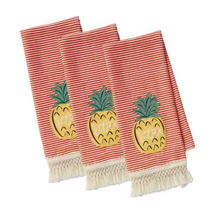 Design Imports Set of 3 Island Pineapple Kitchen Towels
