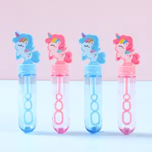 New Blue Pink Unicorn Bubble Tube Soap Bottle Unicorn Birthday Party Decor Kids Favors Toys for Guests Gifts Baby Shower Gifts