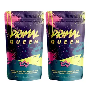 Primal Queen Beef Organ Superfoods Starter Kit & 30-Day Refill, Protein Fitness Dietary Supplement for Health & Wellness Support