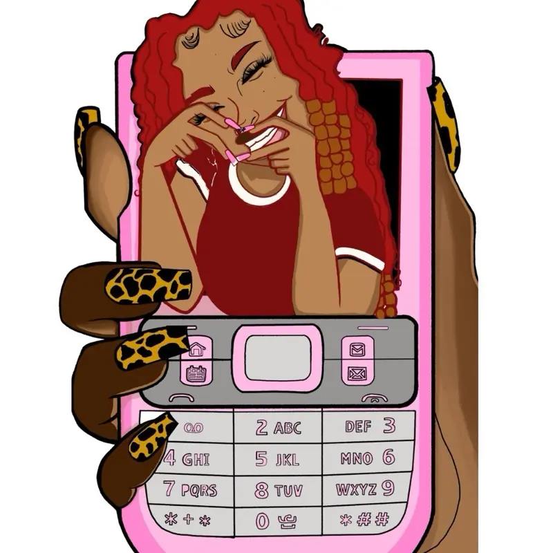 It Girl sticker updated for notebooks, tumblrs, laptops 2.18 x3 waterproof original character