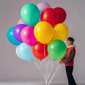 Colorful Latex Balloons, 5 inch, 10 inch, 18 inch, 30 count, 100 count, 200 count (Assorted Mixed Colors, 18-inch balloon 30 count)