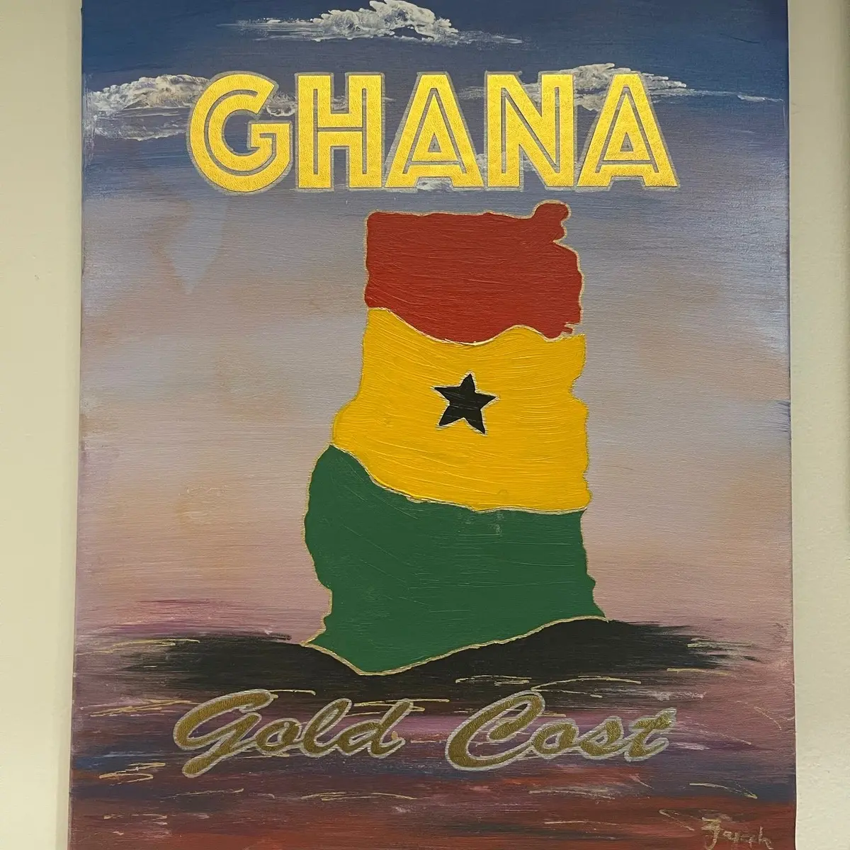 CUSTOM DESIGN GHANA MAP