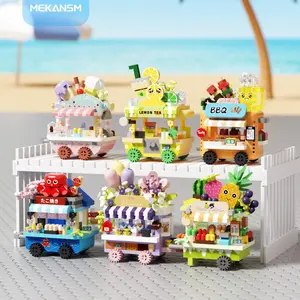 Street Vending Car Building Blocks Set Toy Display Piece Gift Puzzle Assembly Toy, Model Xinghao K269-K277, Educational Kids Toy