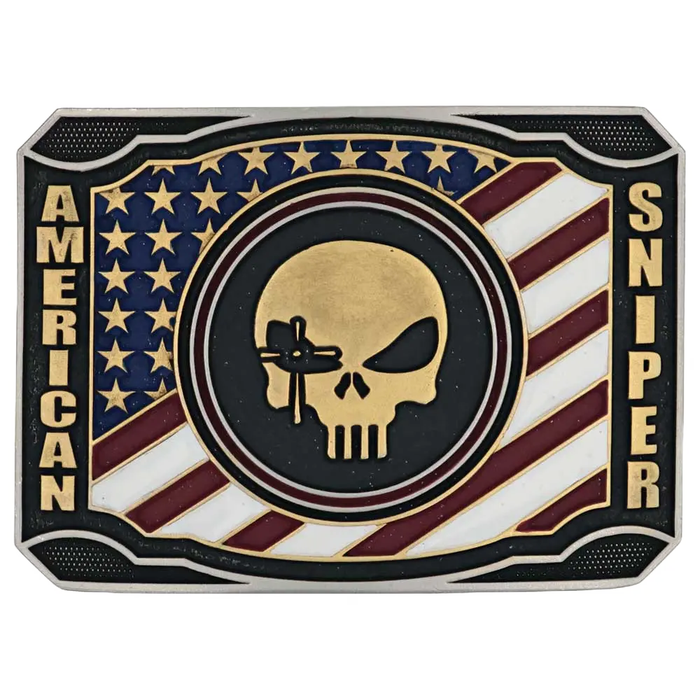 Montana Silversmiths Patriotic Duty Attitude Belt Buckle A905CK