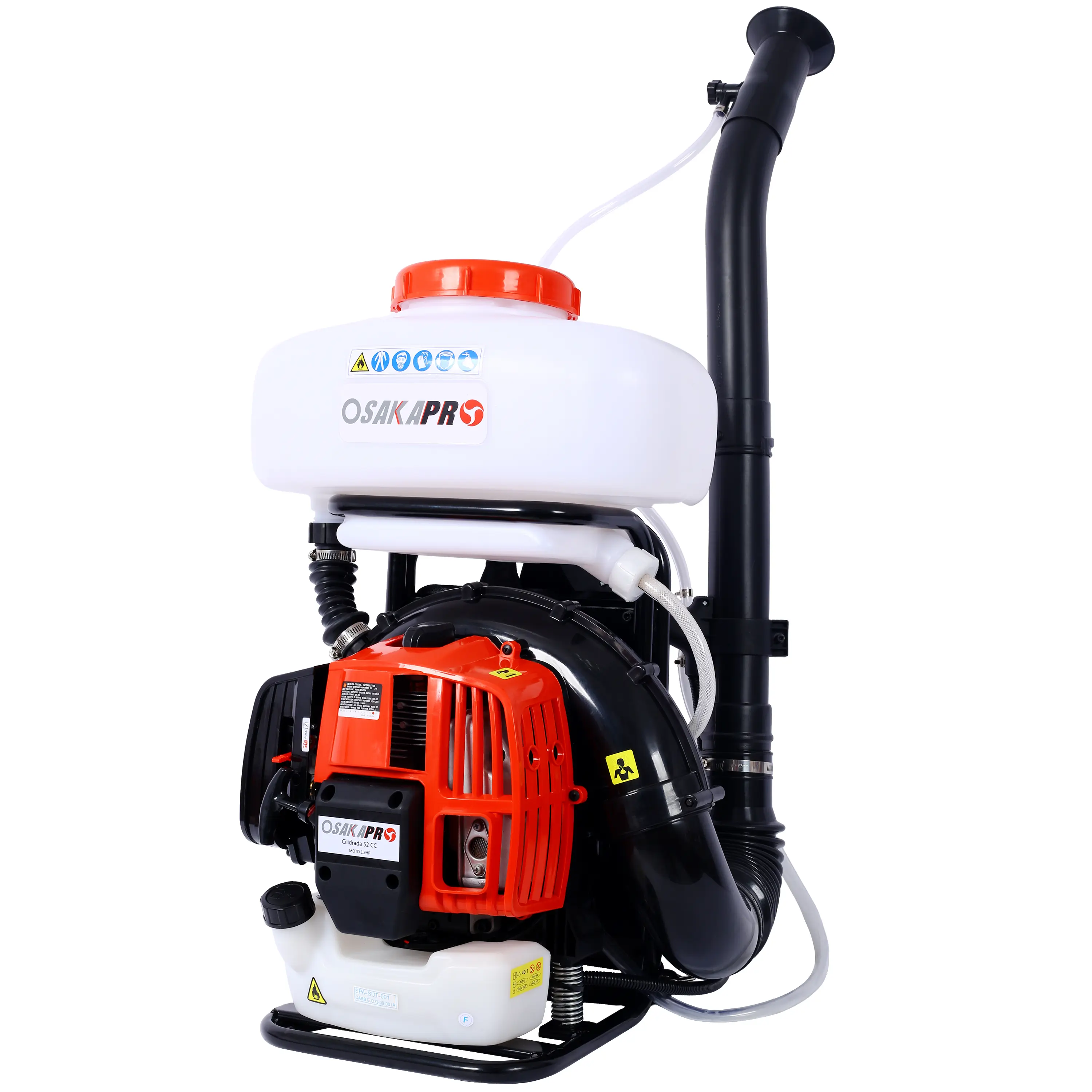 Motor-Powered Portable Backpack Cold Fogger Sprayer, 51.7cc Engine, 14L Tank, EPA Compliant, Outdoor Garden Mosquito Control Tool