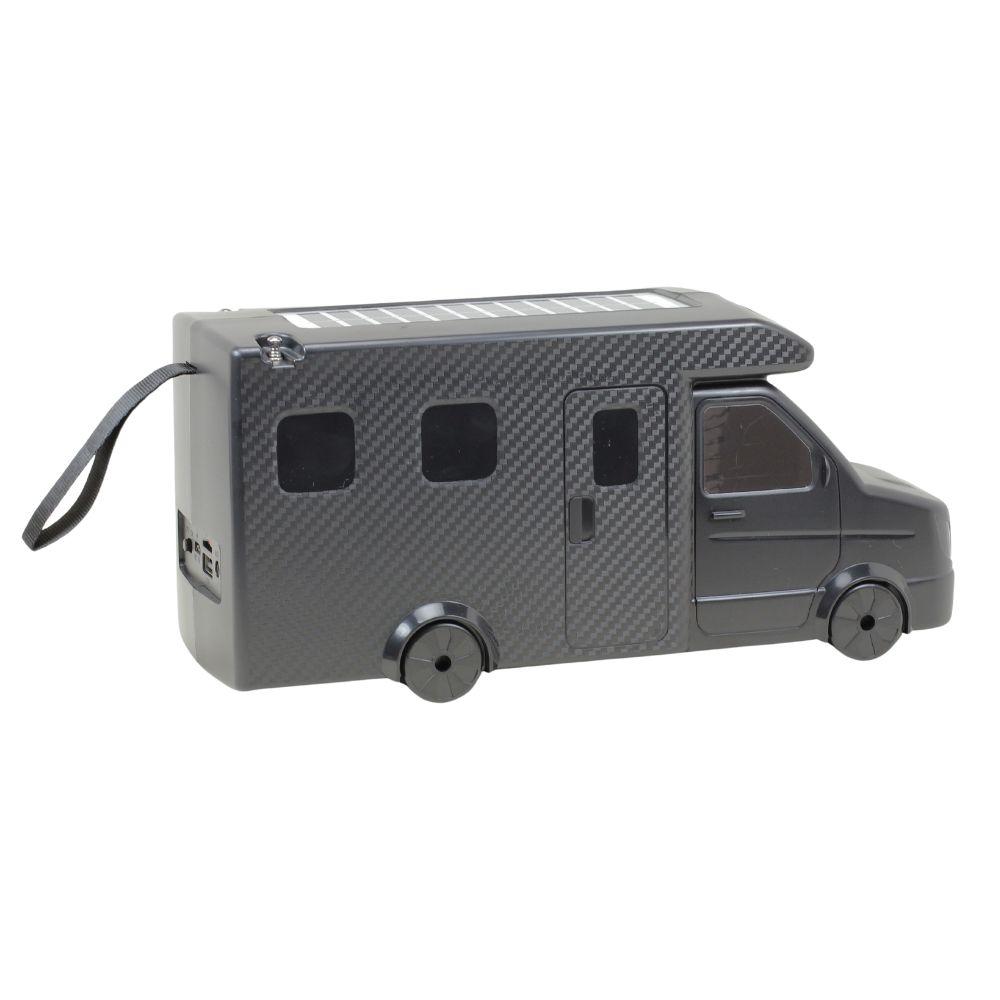 Recreational Vehicle Van Design Portable Speaker, Solar Powered, Multi-Media Compatibility, Carry Strap, USB & Micro SD Slot