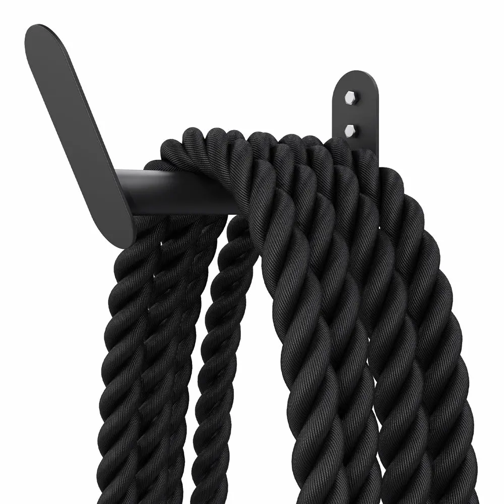 Power Systems Heavy-Duty Wall-Mounted Rope Hanger for Home Gym Workouts (Up to 50 ft)