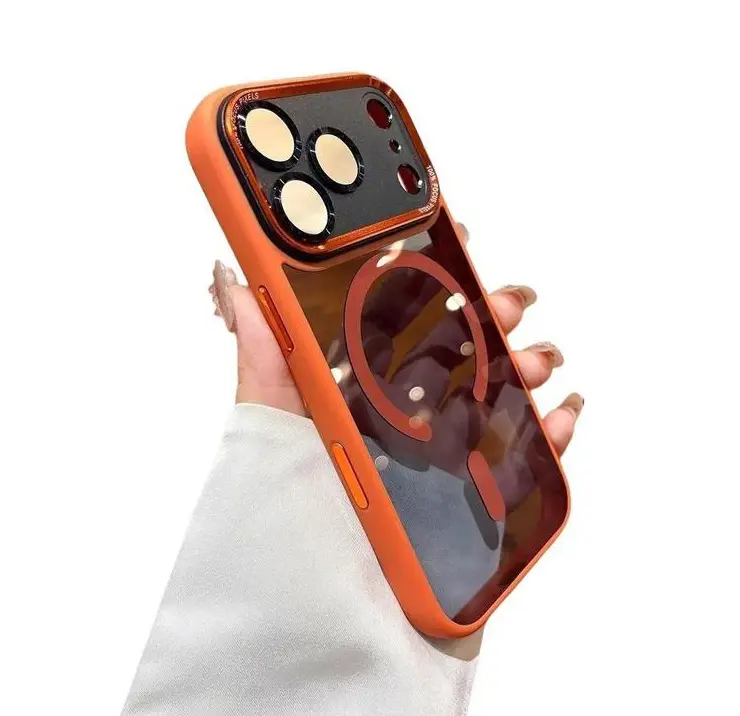 Compatible with iphone 17Pro Max/17 Air/16/15/14/13/12 Magnetic orange protection - HN930-1