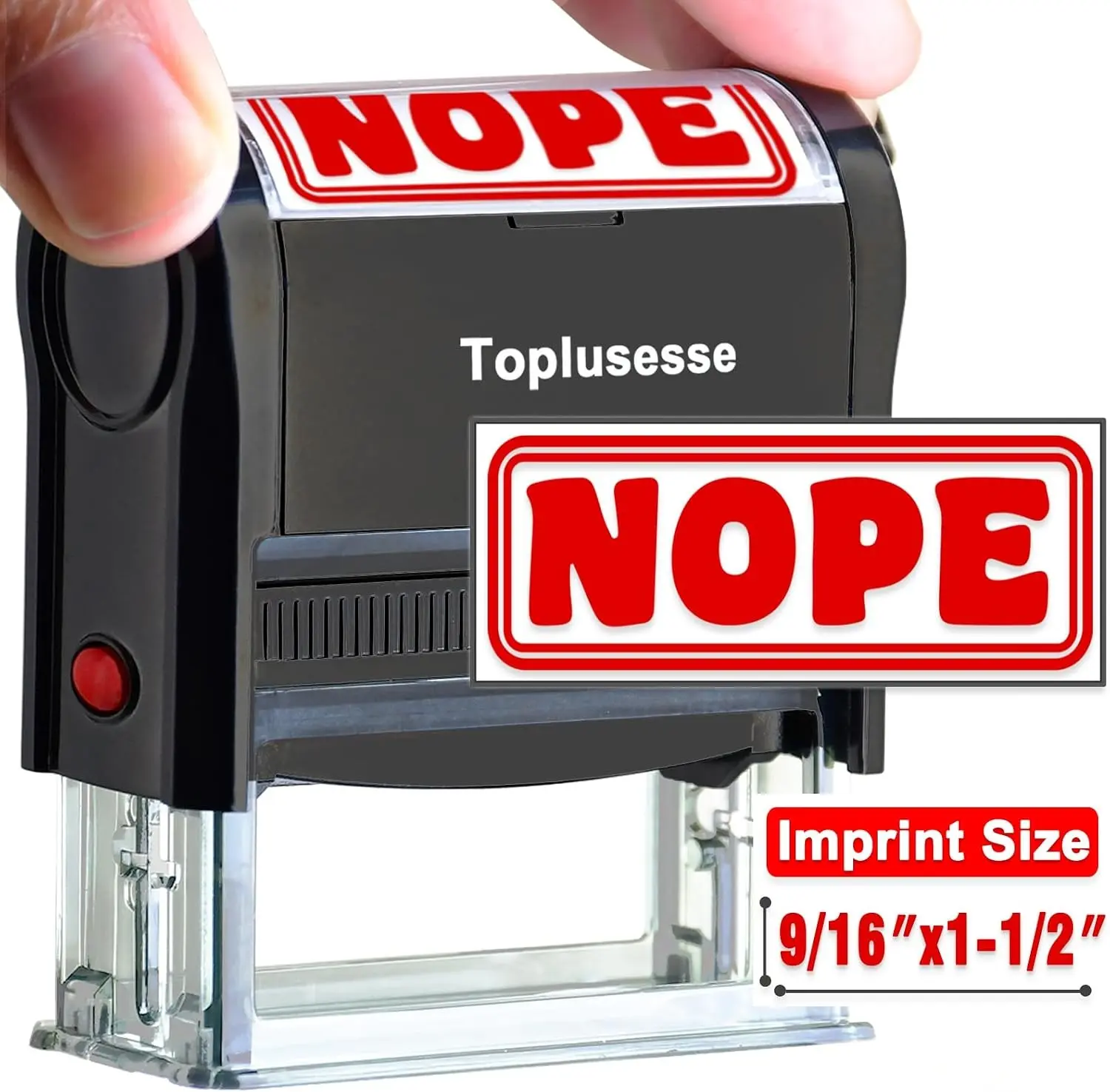 Nope Stamp Self Inking Novelty Message Nope Stamp Funny Coworker Gifts Gag Gift Red Ink