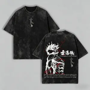 Eren Yeager Tee – Attack on Titan Vintage Washed Oversize T-Shirt funny graphic tee men’s trendy t-shirts deals humorous 90s streetwear covenant penny tees meme boyfriend good graphic sluggy