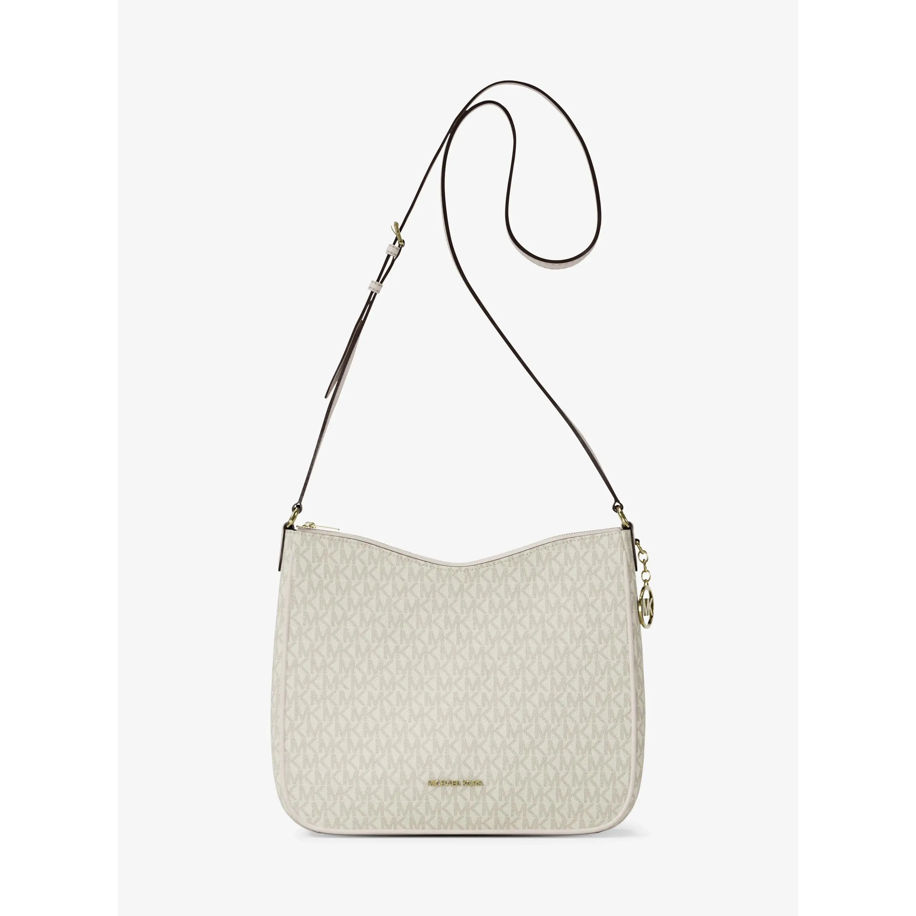 Nayla Medium Signature Logo Messenger Bag