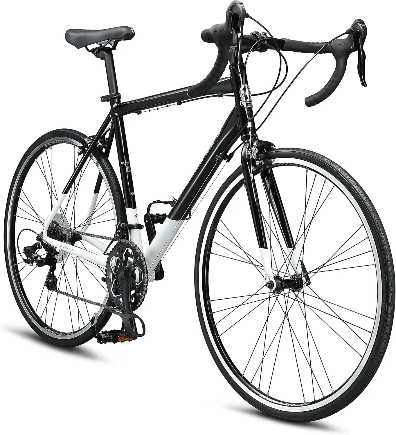 DHSUGSchwinn Phocus 1.6 Disc Road Bike, 700c Bike for Men and Women, 16-Speed Road Bicycle, Lightweight Aluminum Frame, Alloy Carbon Fork, Disc Brakes, Aerodynamic Riding Position, Bikes for Adults