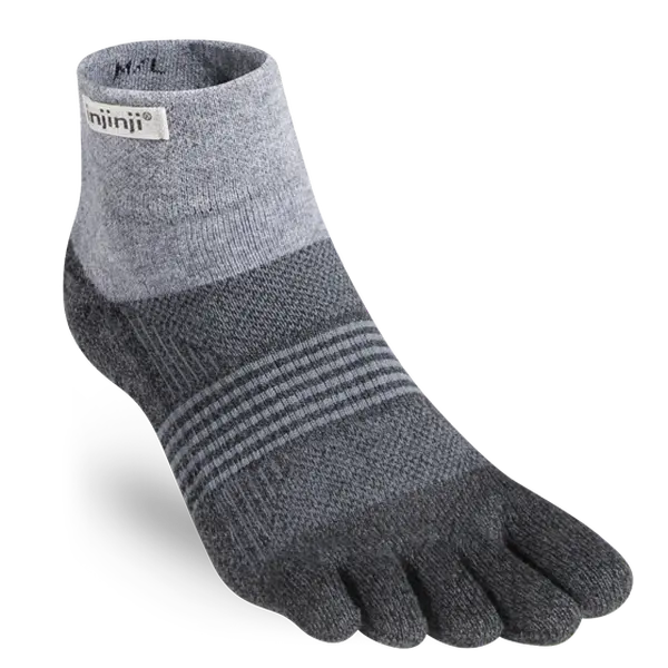 Injinji Women's Trail Midweight Mini Crew in Granite