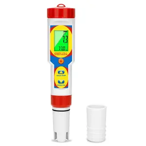 Digital pH and Salinity Meter for Saltwater Aquarium Pool Salt Tester for Swimming Pool 6 in 1 Upgraded pH Salt ORP EC TDS Temp Testing Kit for Reef Aquarium Hydroponics Hot Tub